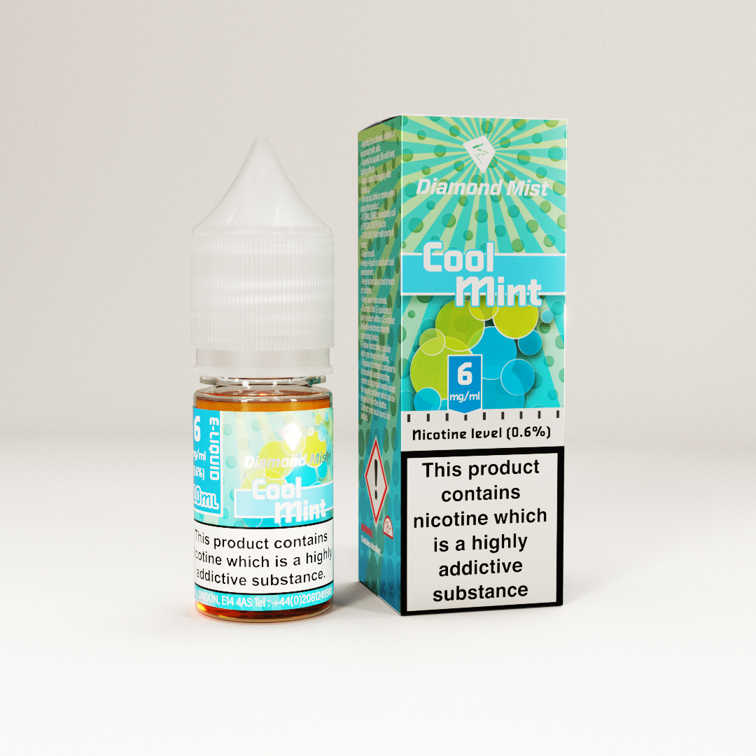 Diamond Mist Cool Mint e-liquid 10ml 6mg bottle