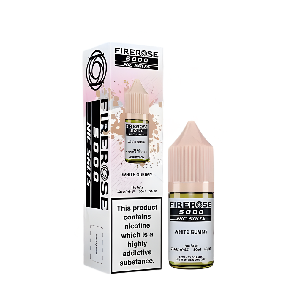 ELUX Fire Rose 5000 White Gummy Nic Salt E-Liquid 10ml 🔥 CLEARANCE 6 for £10 🔥