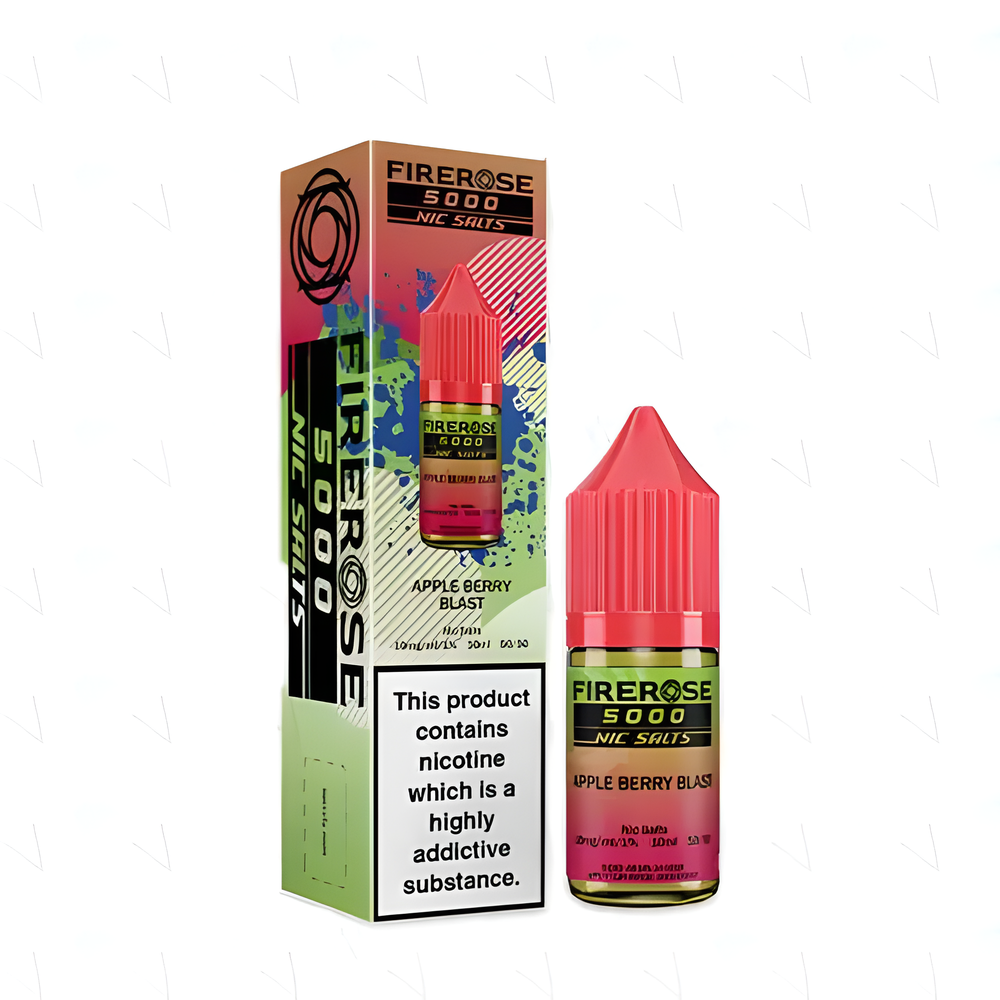 ELUX Fire Rose 5000 Apple Berry Blast Nic Salt E-Liquid 10ml 🔥 CLEARANCE 6 for £10 🔥