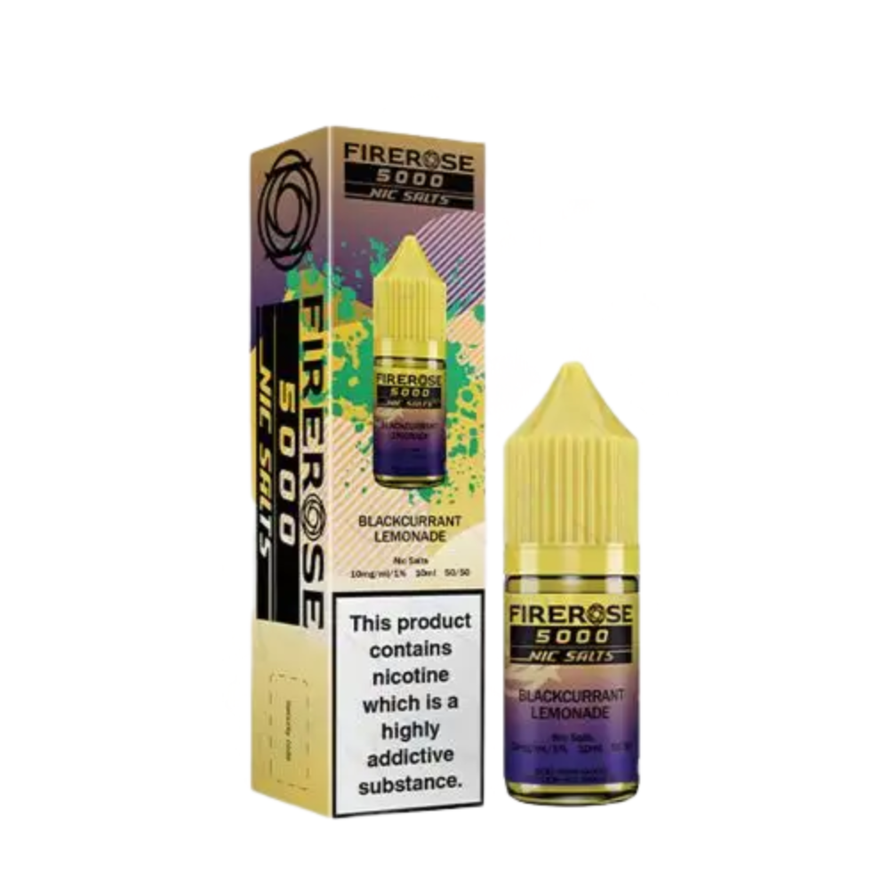 ELUX Fire Rose 5000 Blackcurrant Lemonade Nic Salt E-Liquid 10ml 🔥 CLEARANCE 6 for £10 🔥