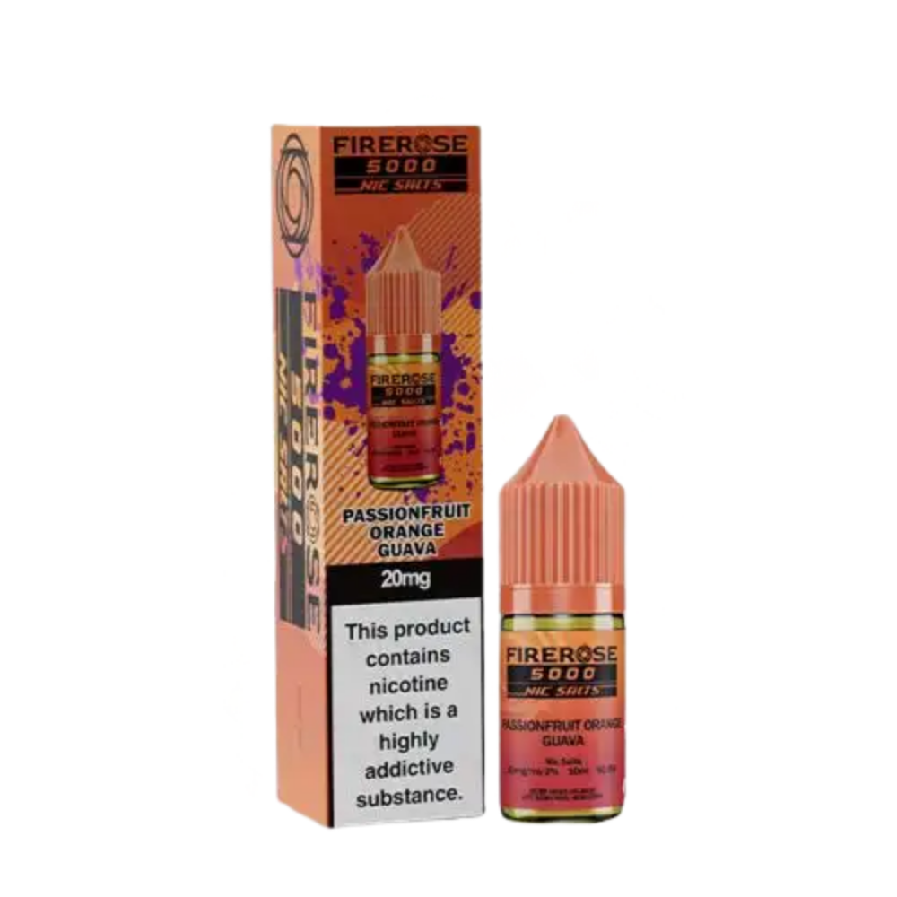 ELUX Fire Rose 5000 Passionfruit Orange Guava Nic Salt E-Liquid 10ml 🔥 CLEARANCE 6 for £10 🔥