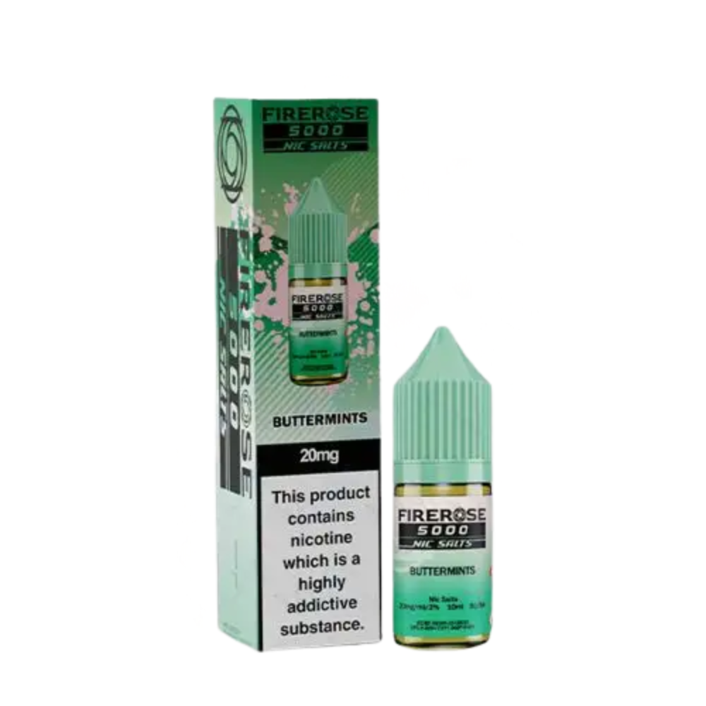ELUX Fire Rose 5000 Buttermints 10ml nic salt bottle and packaging