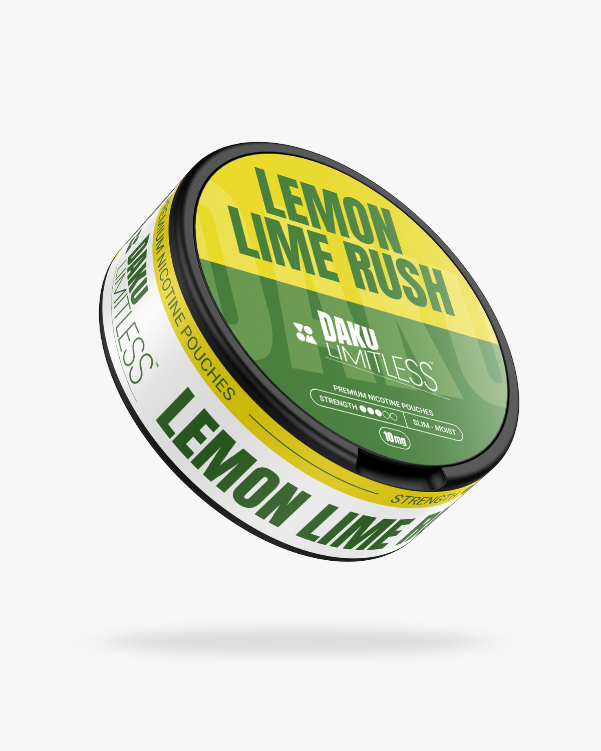 Daku Limitless Lemon Lime Rush Nicotine Pouches – Slim Moist – 10mg per pouch (14.3mg/g)
