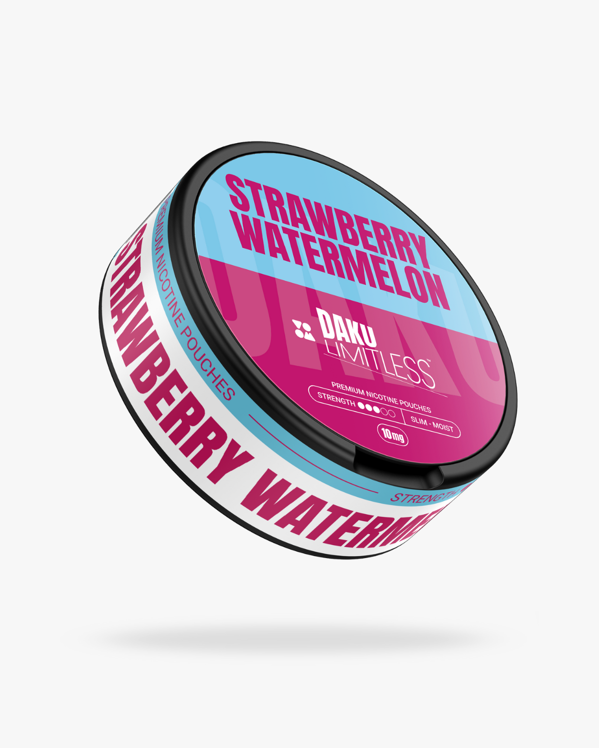 Daku Limitless Strawberry Watermelon Nicotine Pouches – Slim Moist – 10mg per pouch (14.3mg/g)