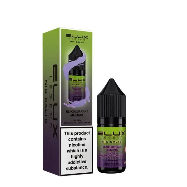 ELUX Legend Blackcurrant Menthol 20mg nic salt e-liquid 10ml