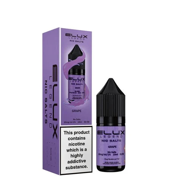 ELUX Legend Grape 10mg nic salt e-liquid 10ml