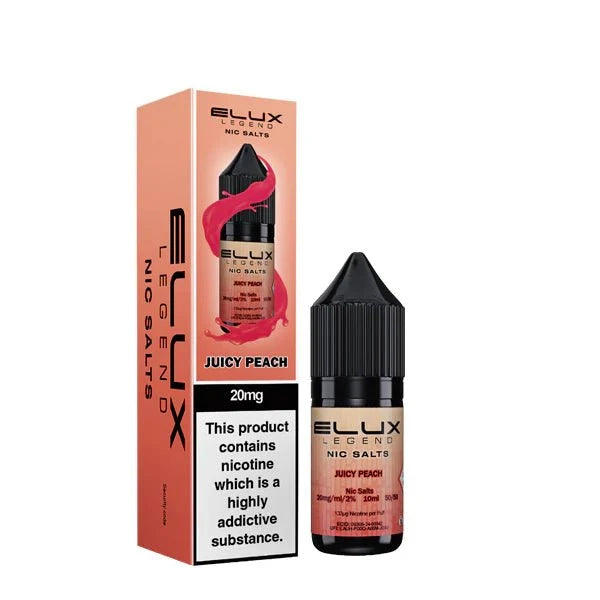 ELUX Legend Juicy Peach 20mg nic salt e-liquid 10ml