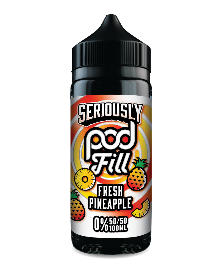 Seriously Pod Fill Fresh Pineapple 100ml shortfill e-liquid – 0mg