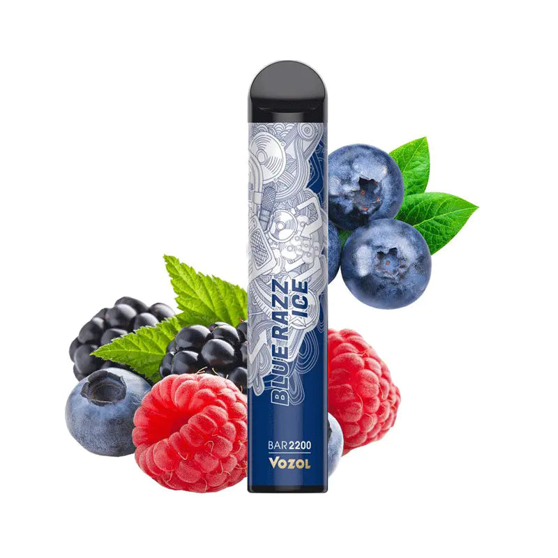 Vozol Bar 2200 Disposable Vape Device Blue Razz Ice - 2mg Vozol Bar 2200 Disposable Vape Device Blue Razz Ice - 2mg
