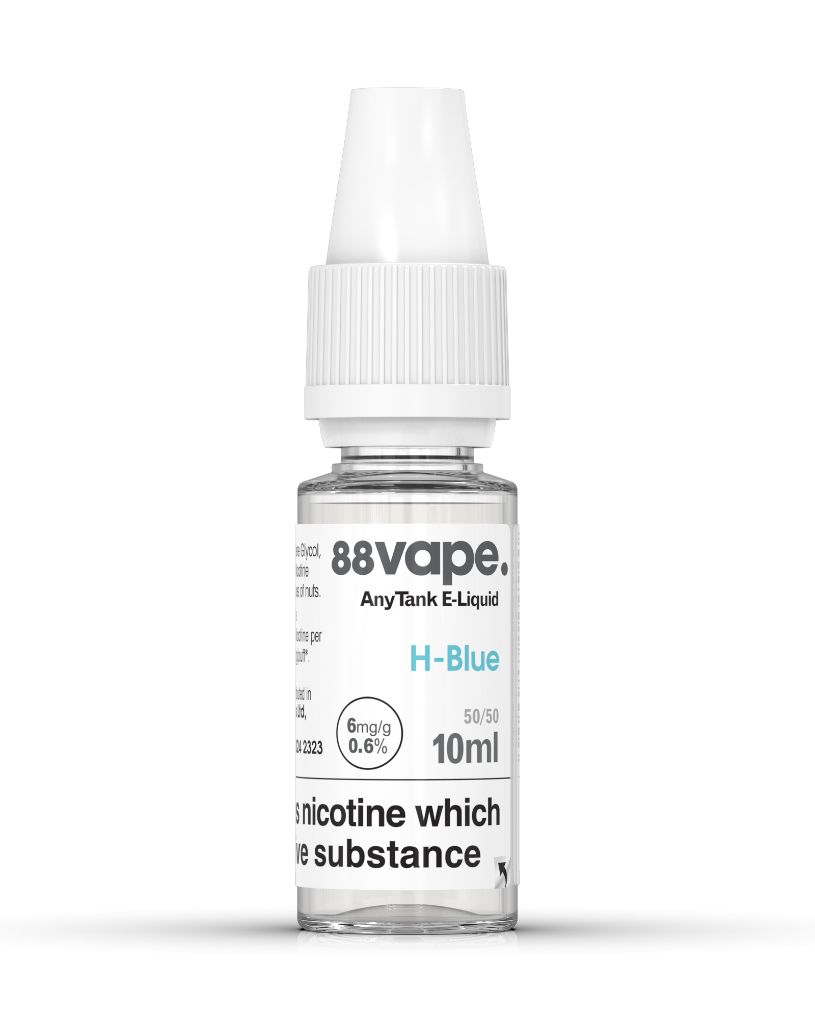 88Vape H-Blue (Gumball) E-Liquid 10ml – 6mg bottle