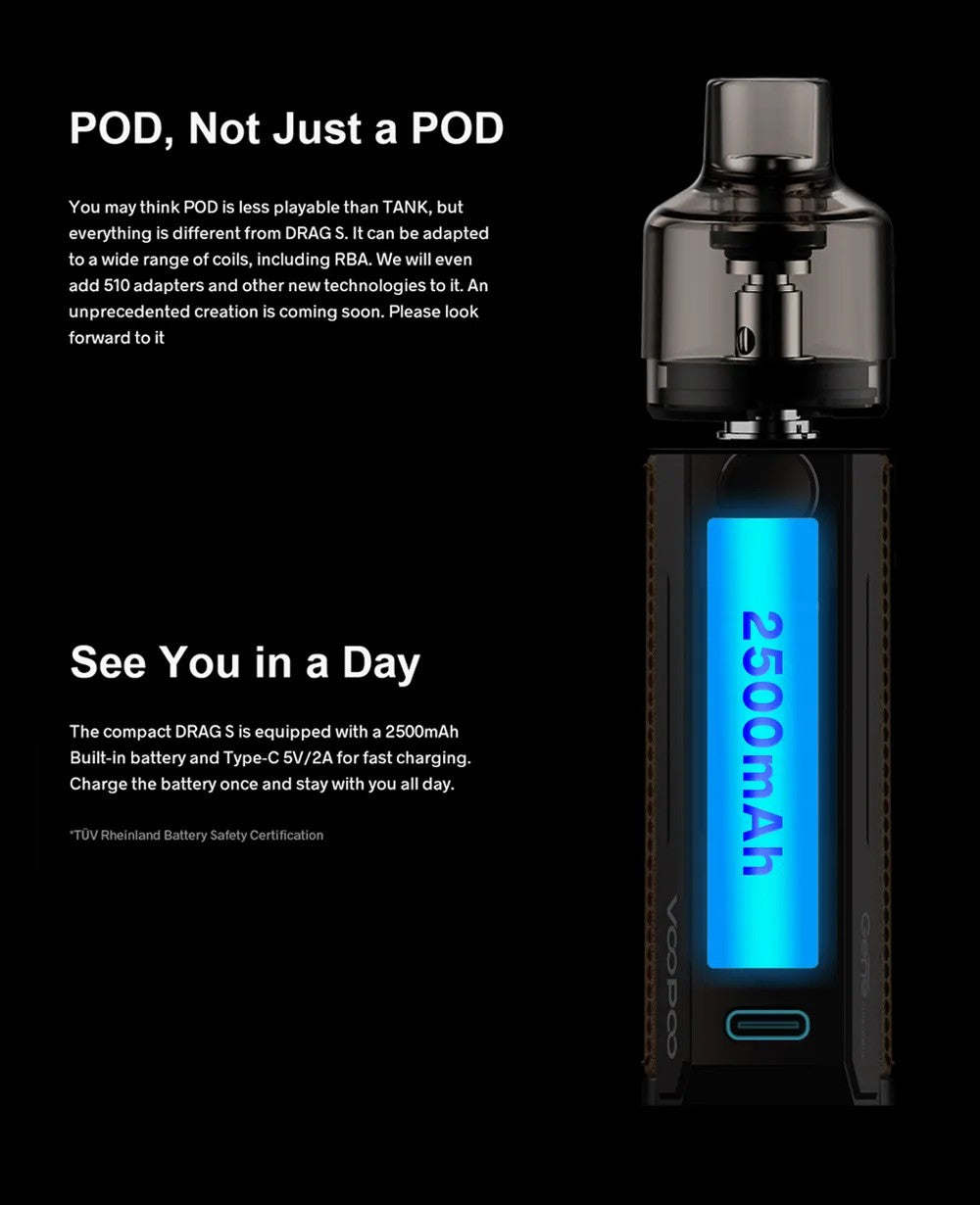 voopoo drag s marsala Voopoo Drag S Mod Pod Vape Kit