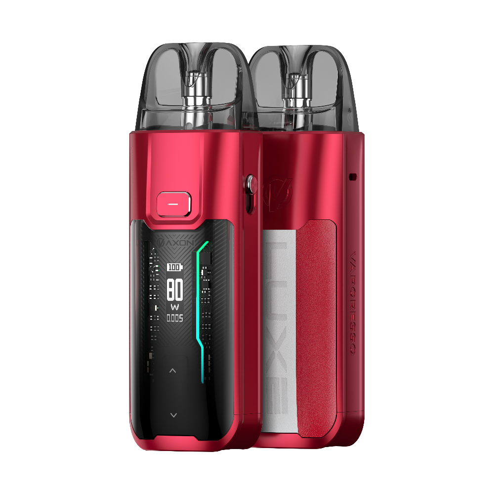 Flame Red Leather Vaporesso LUXE XR MAX 80W pod vape kit