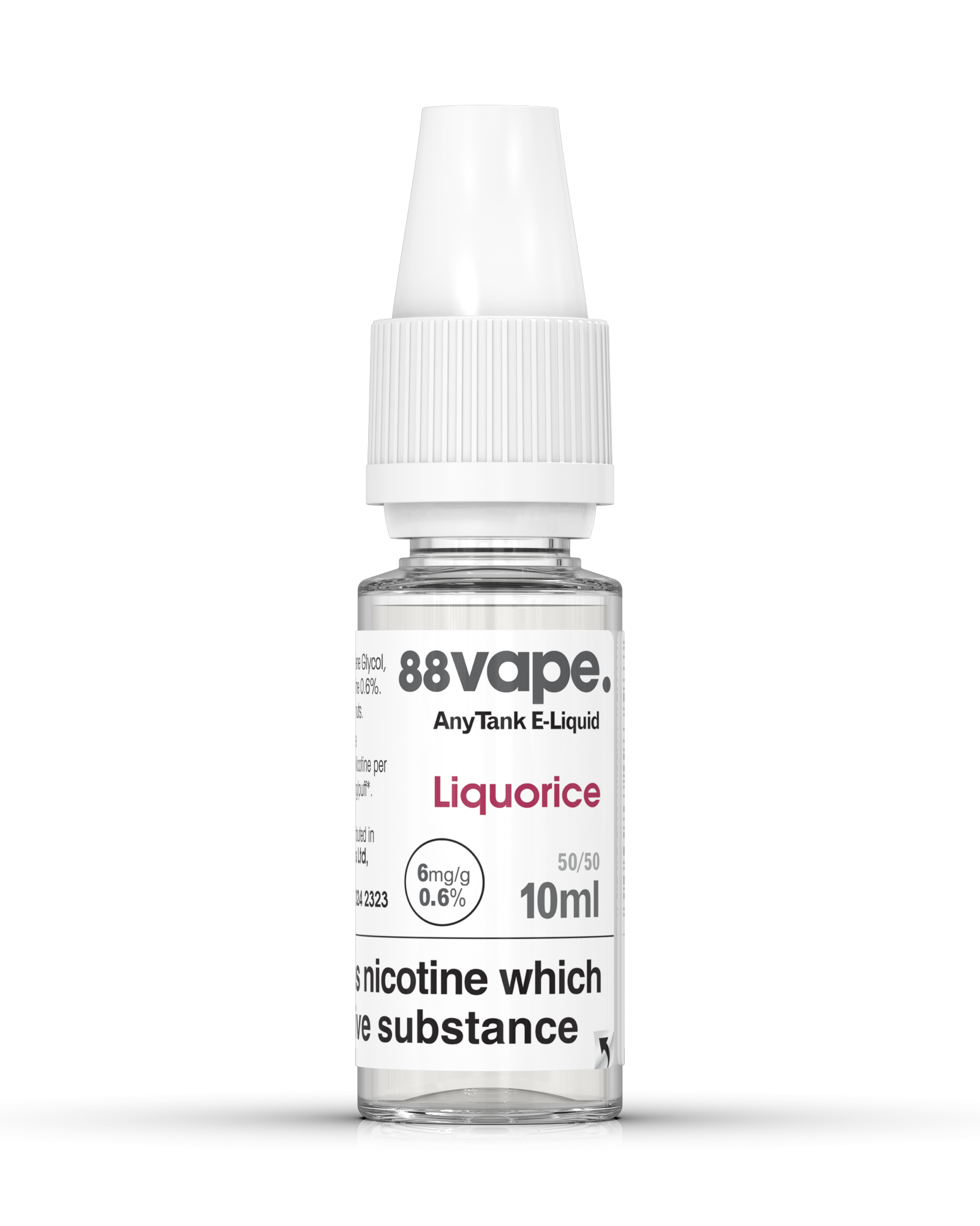 88Vape Liquorice E-Liquid 10ml – 6mg bottle