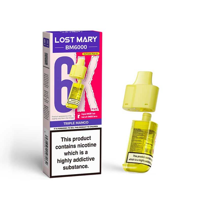 Lost Mary BM6000 Replacement Pod & Refill Pack 20mg 🔥 5 for £20 🔥