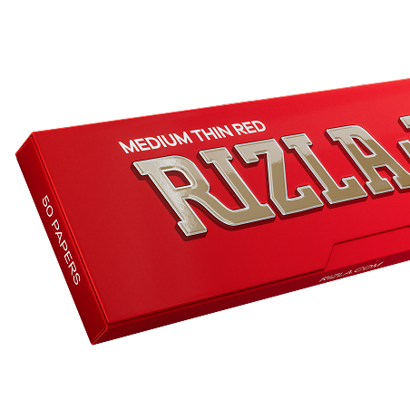 Rizla Red Regular medium-thin rolling papers 50 leaves pack