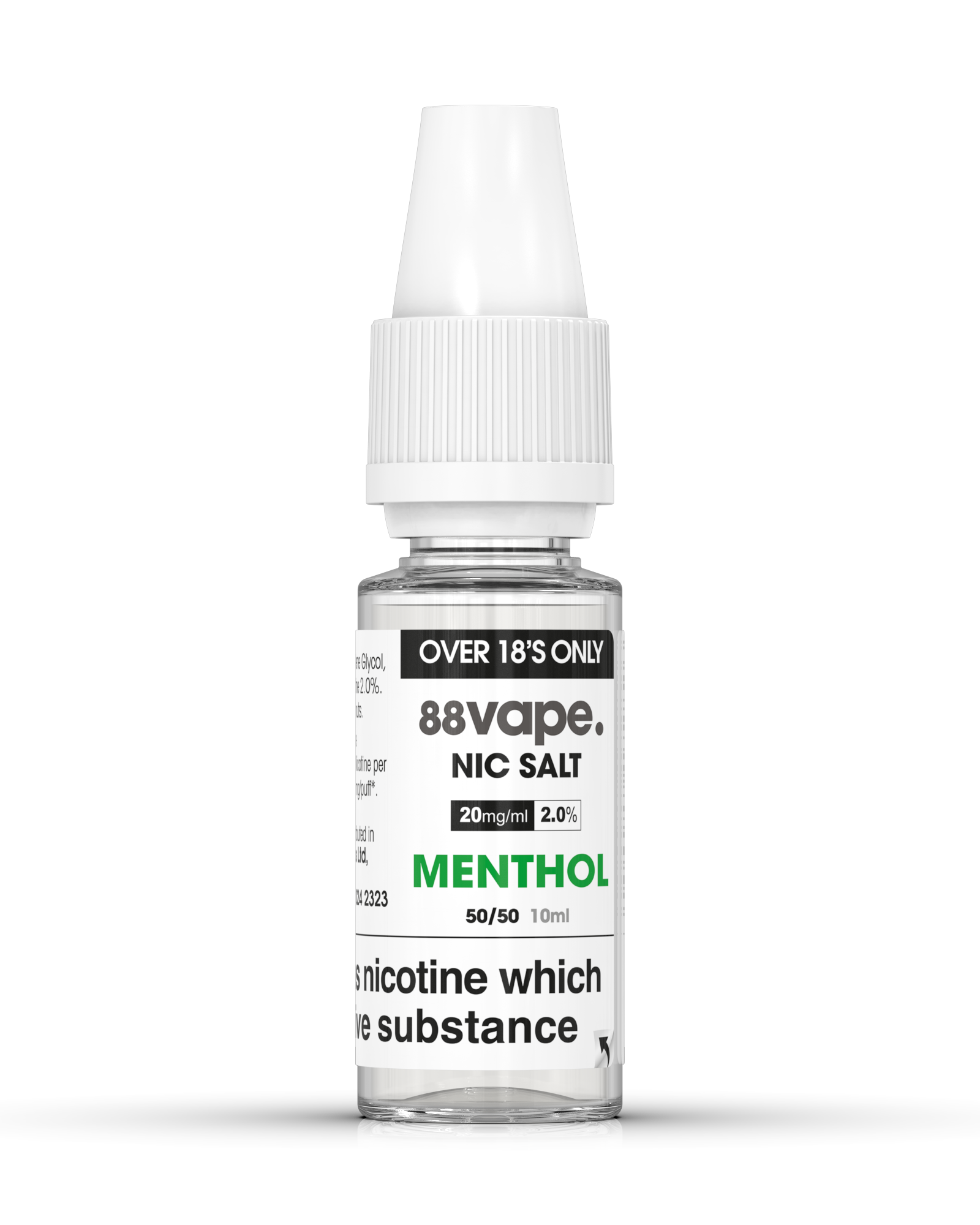 88Vape Menthol Nic Salt E-Liquid 10ml – 20mg
