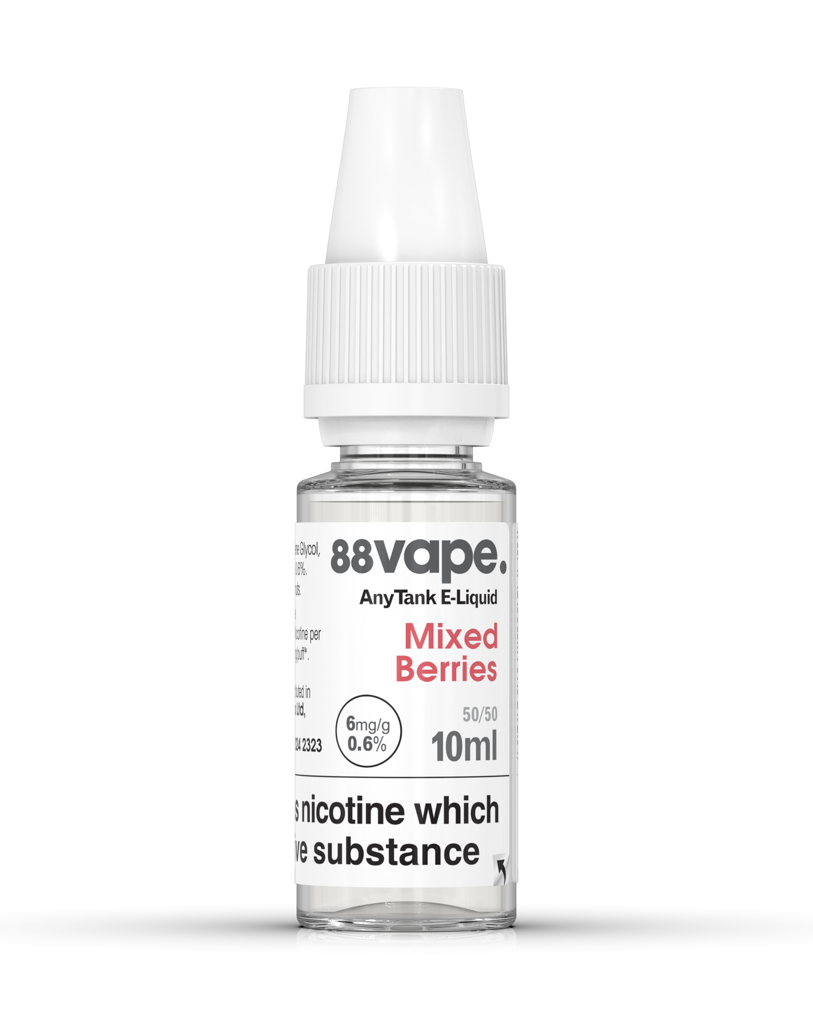 88Vape Mixed Berries E-Liquid 10ml - 6mg bottle
