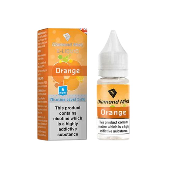 Diamond Mist Orange e-liquid 10ml 6mg bottle