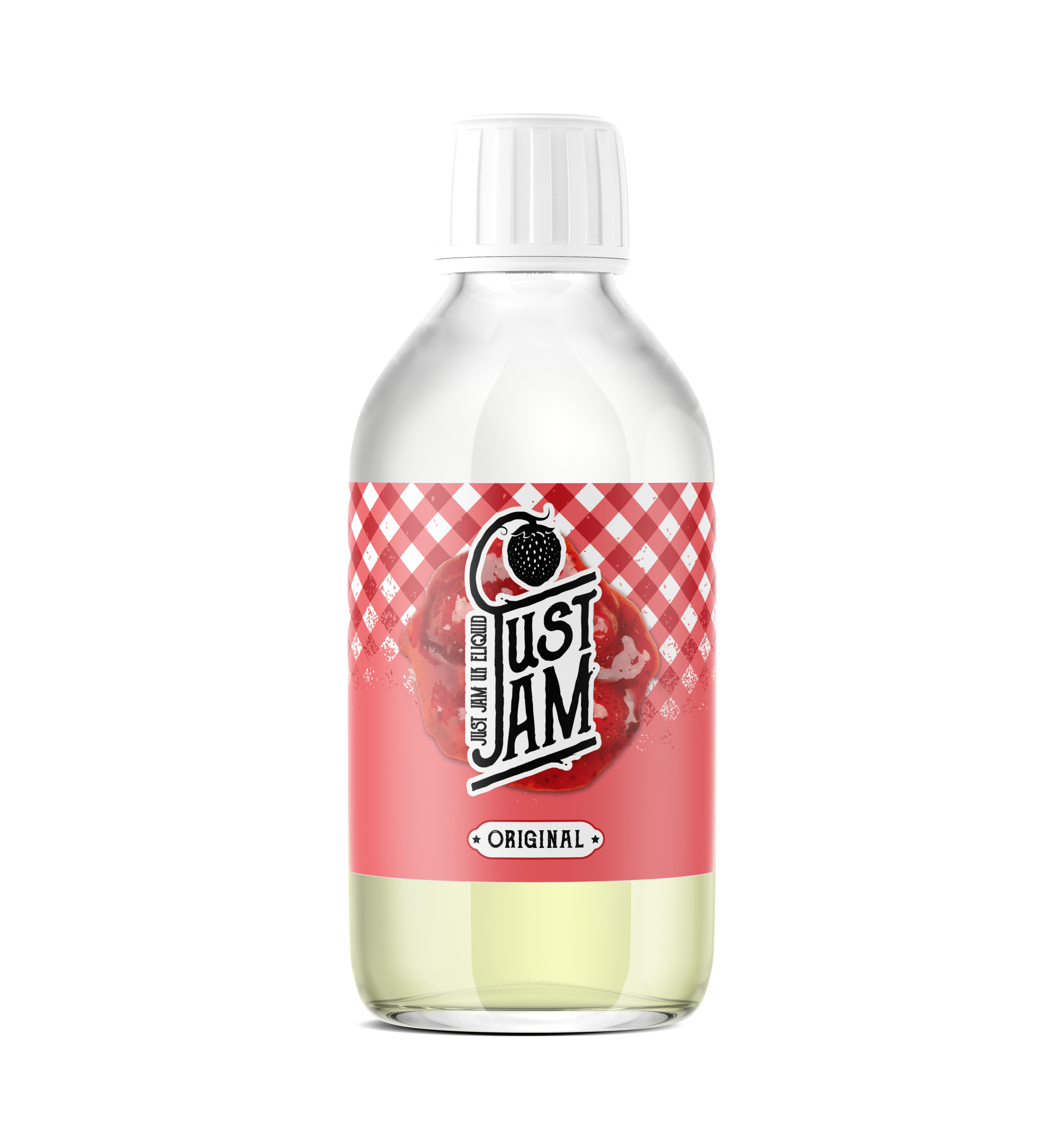 Just Jam Original strawberry jam 200ml shortfill e-liquid bottle