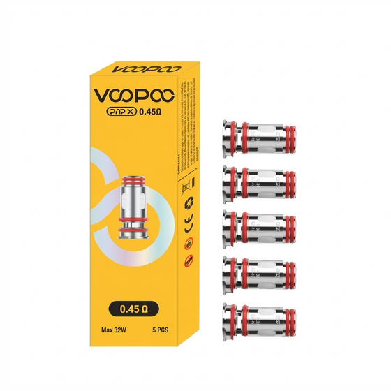 VOOPOO PnP X Replacement Coils (Pack of 5) – PnP-X 0.45Ω · Pack of 5