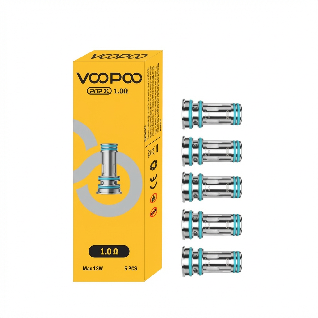 VOOPOO PnP X 1.0 ohm replacement coils sealed retail pack of 5