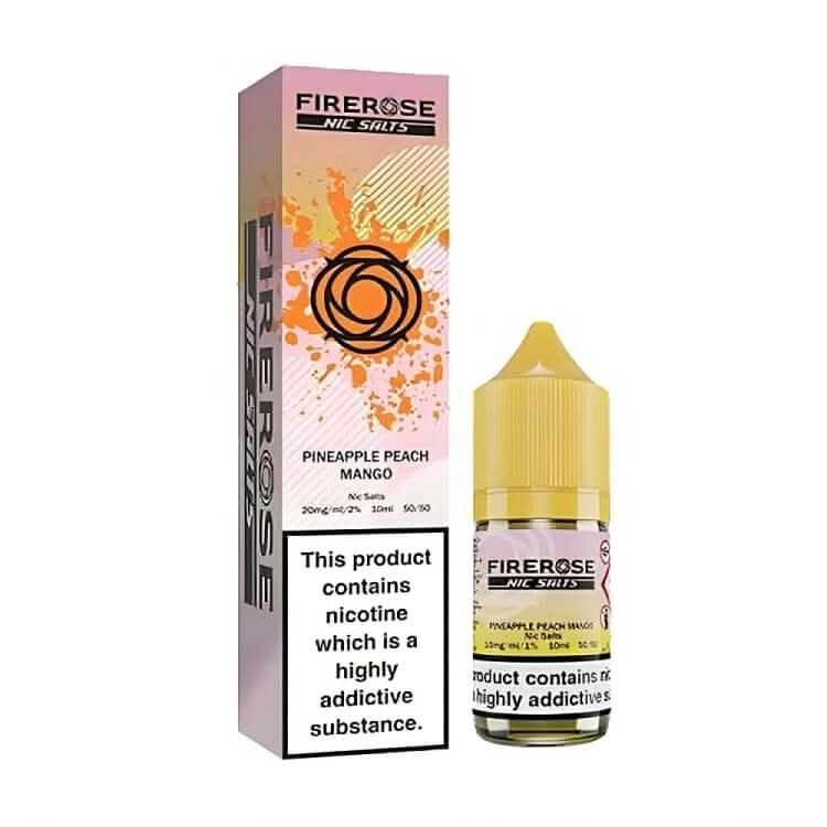 ELUX Fire Rose 5000 Pineapple Peach Mango Nic Salt E-Liquid 10ml 🔥 CLEARANCE 6 for £10 🔥