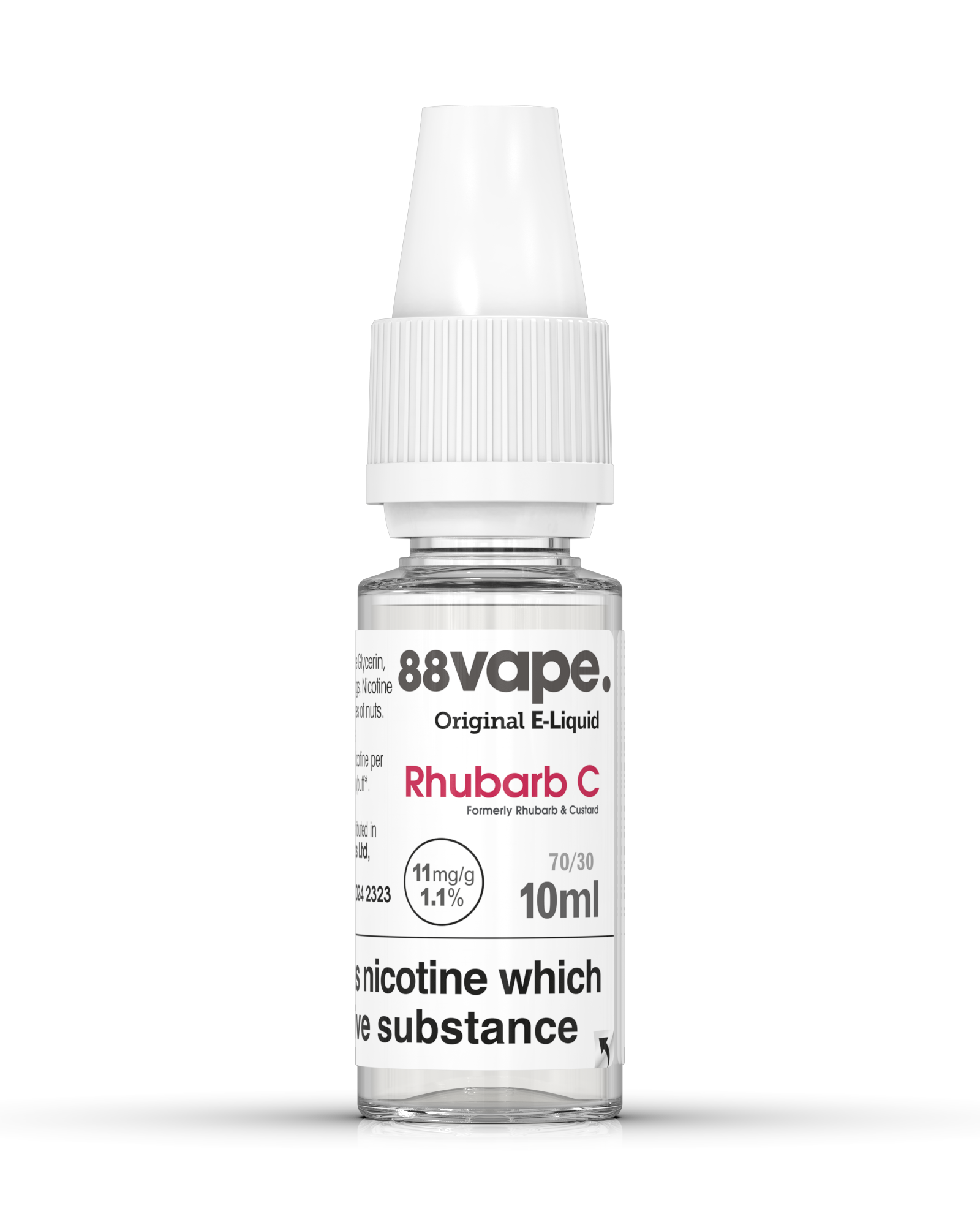 88Vape Rhubarb C E-Liquid 10ml – 11mg bottle
