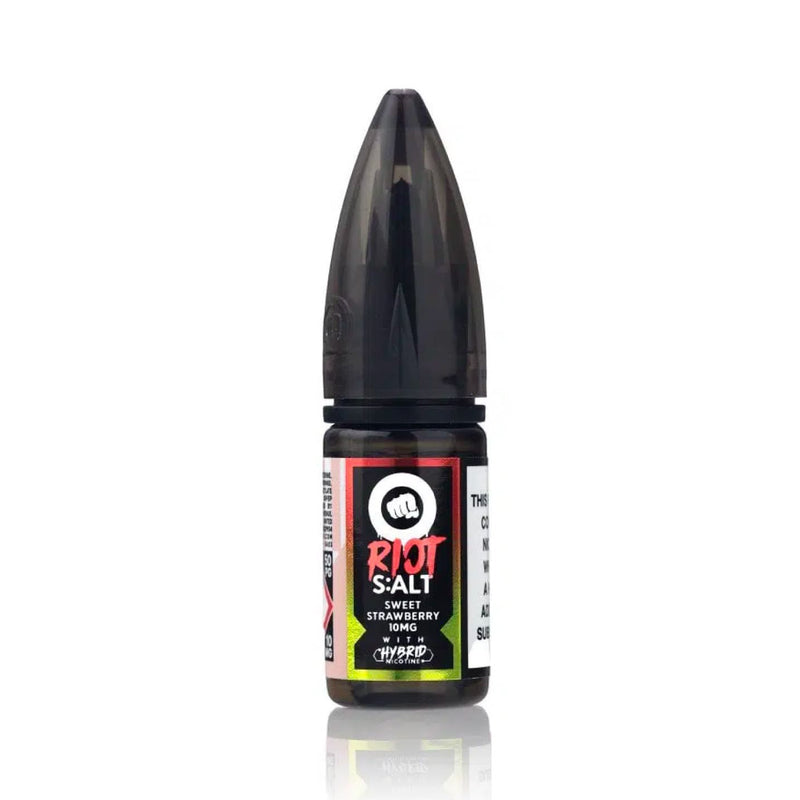 Riot Salt Classic Edition Sweet Strawberry Hybrid Nic Salt E-Liquid 10ml bottle – 10mg