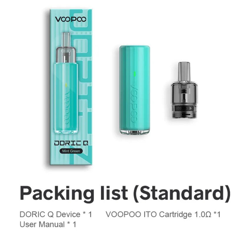 Voopoo Doric Q Pod Vape Kit - Mint Green Voopoo Doric Q Pod Vape Kit - Mint Green