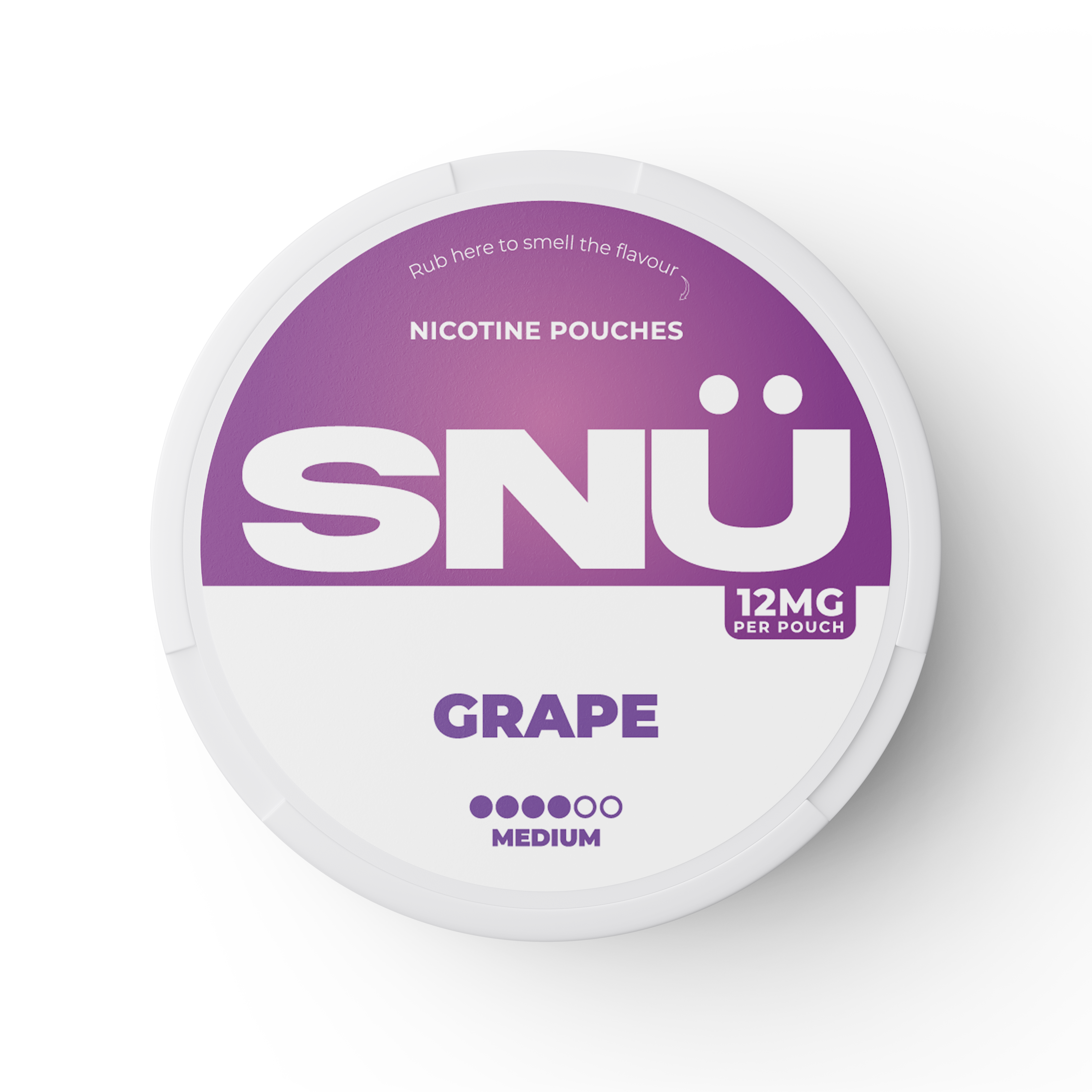 SNU Grape Nicotine Pouches – Medium – 12mg per pouch