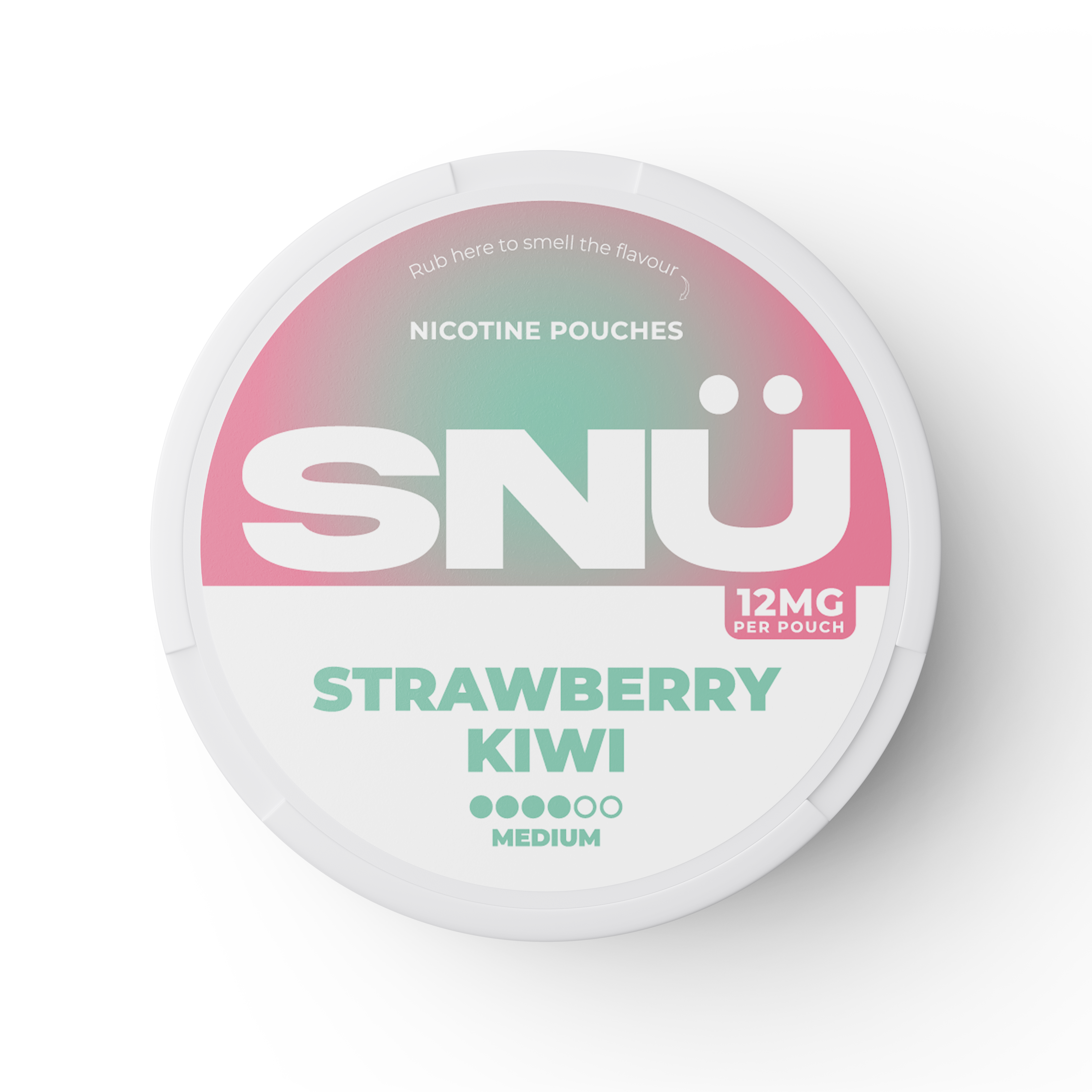 SNU Strawberry Kiwi Nicotine Pouches – Medium – 12mg per pouch