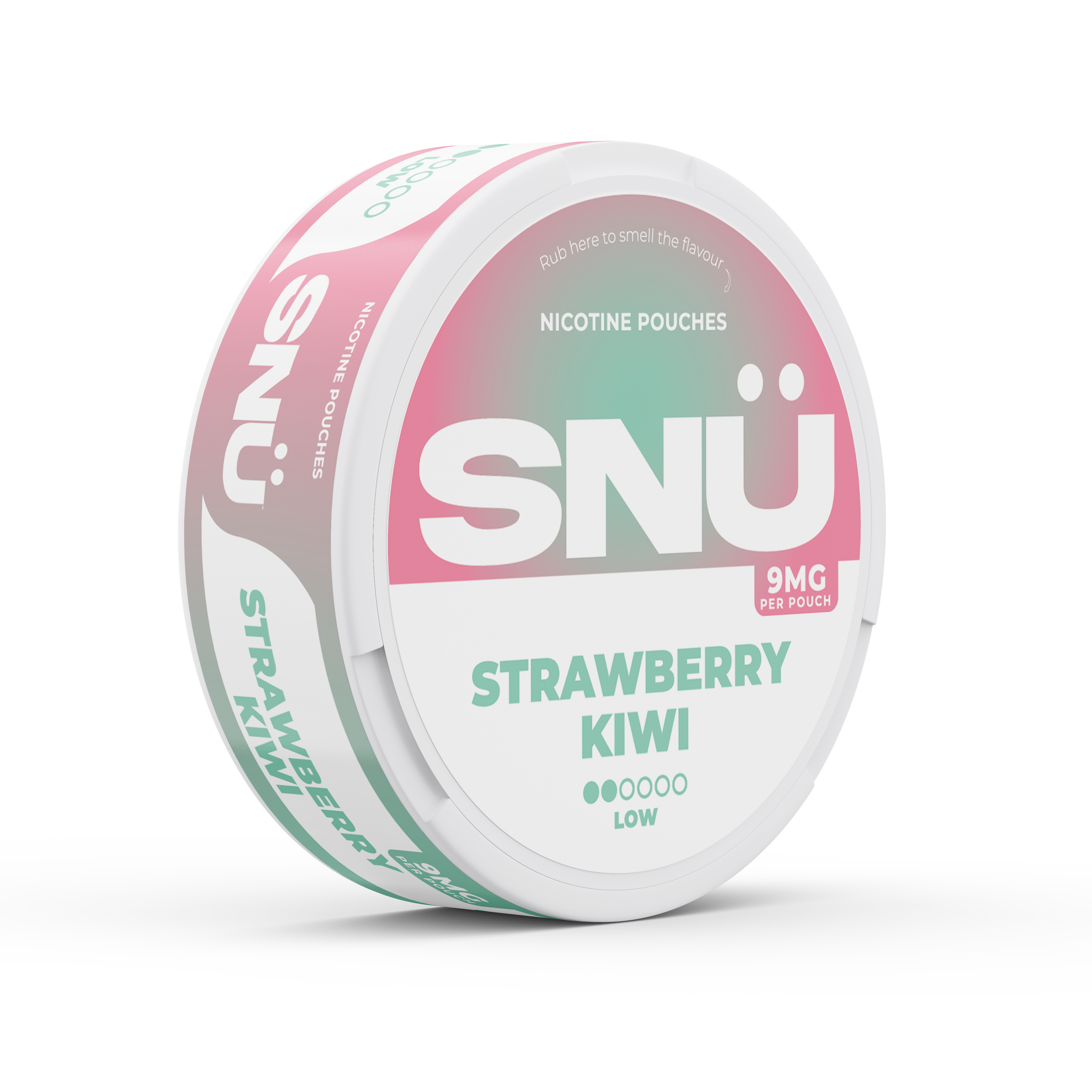 SNU Strawberry Kiwi Nicotine Pouches – Low – 9mg per pouch