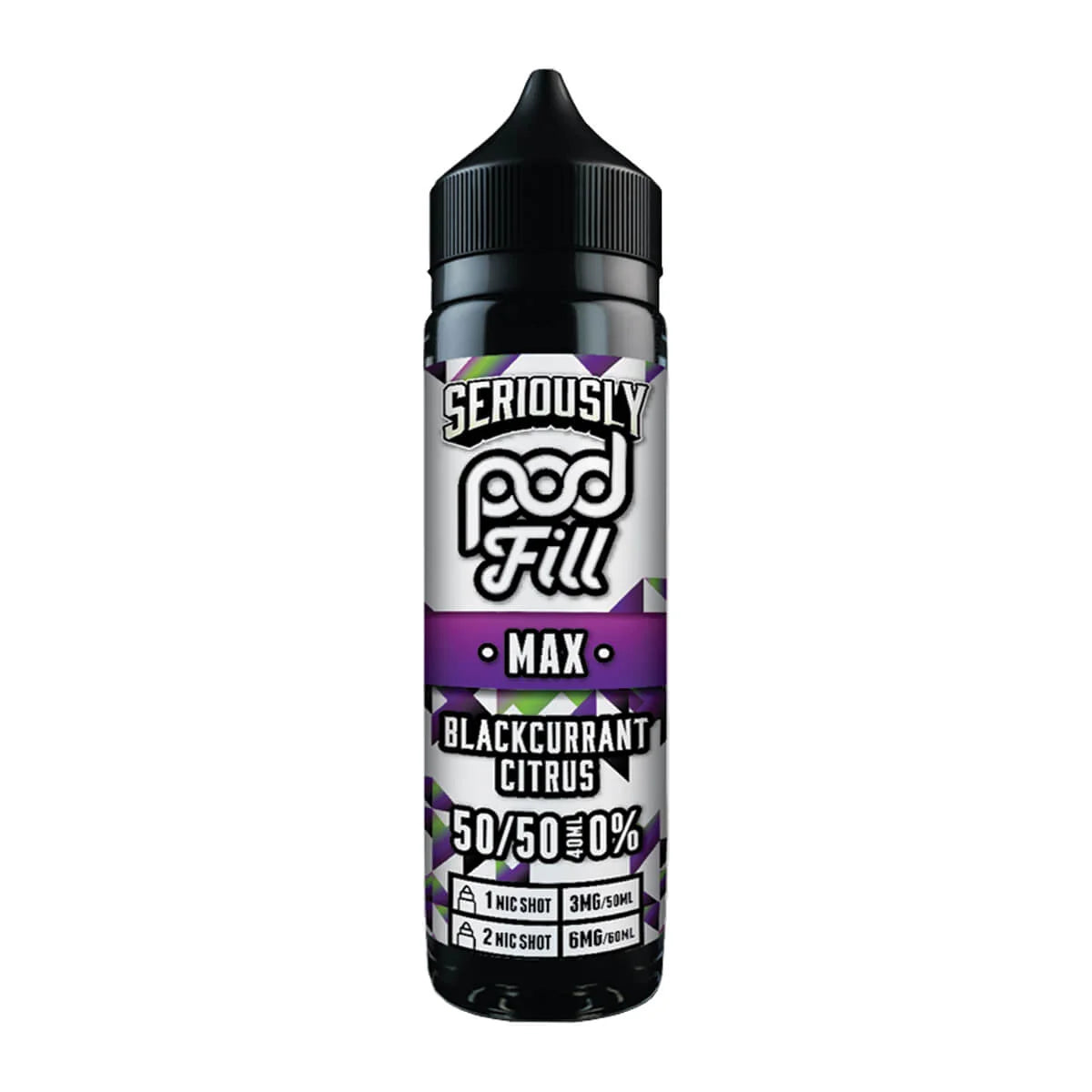 Seriously Pod Fill Max 50ml Shortfill E-Liquid – 0mg