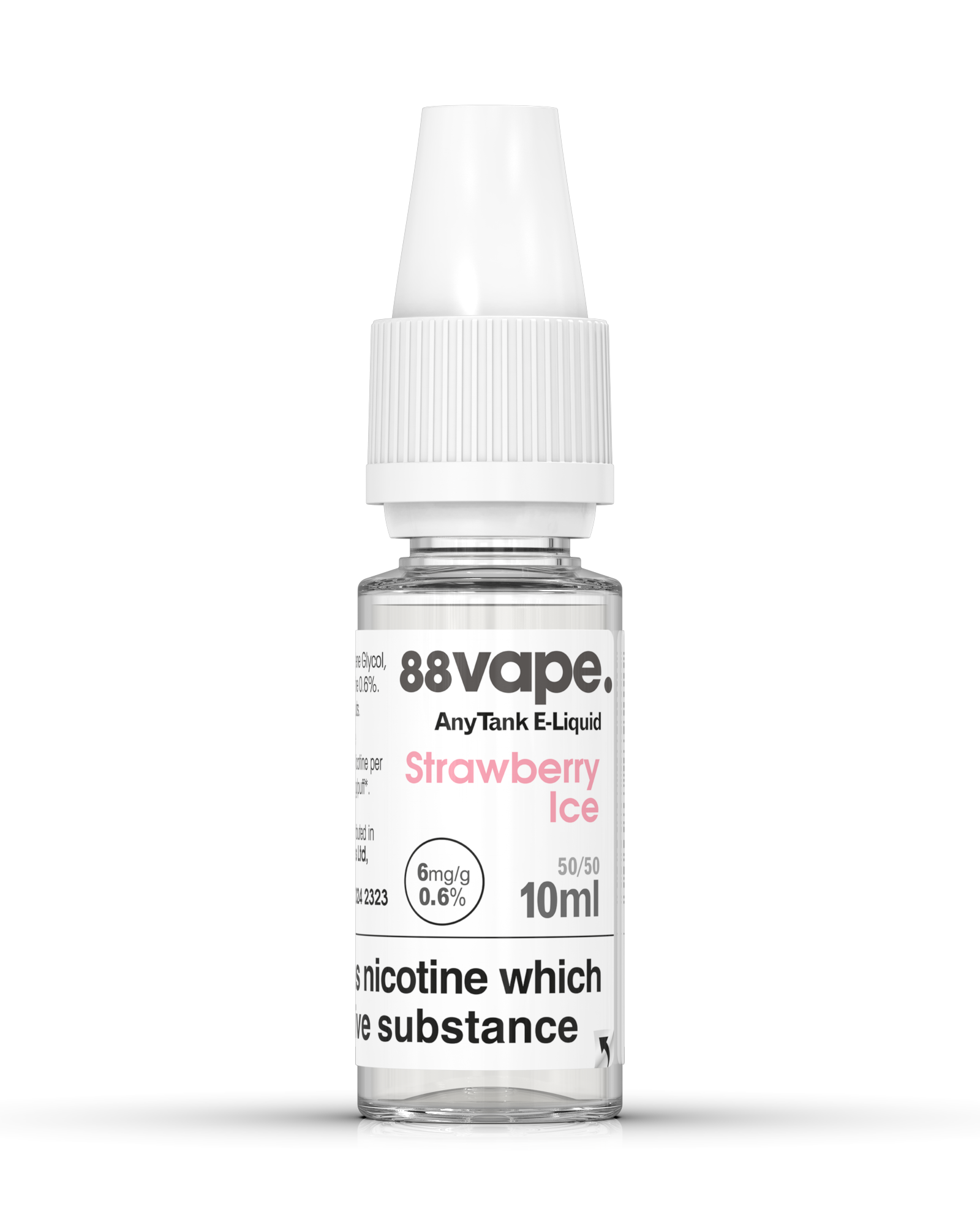 88Vape Strawberry Ice E-Liquid 10ml – 6mg bottle