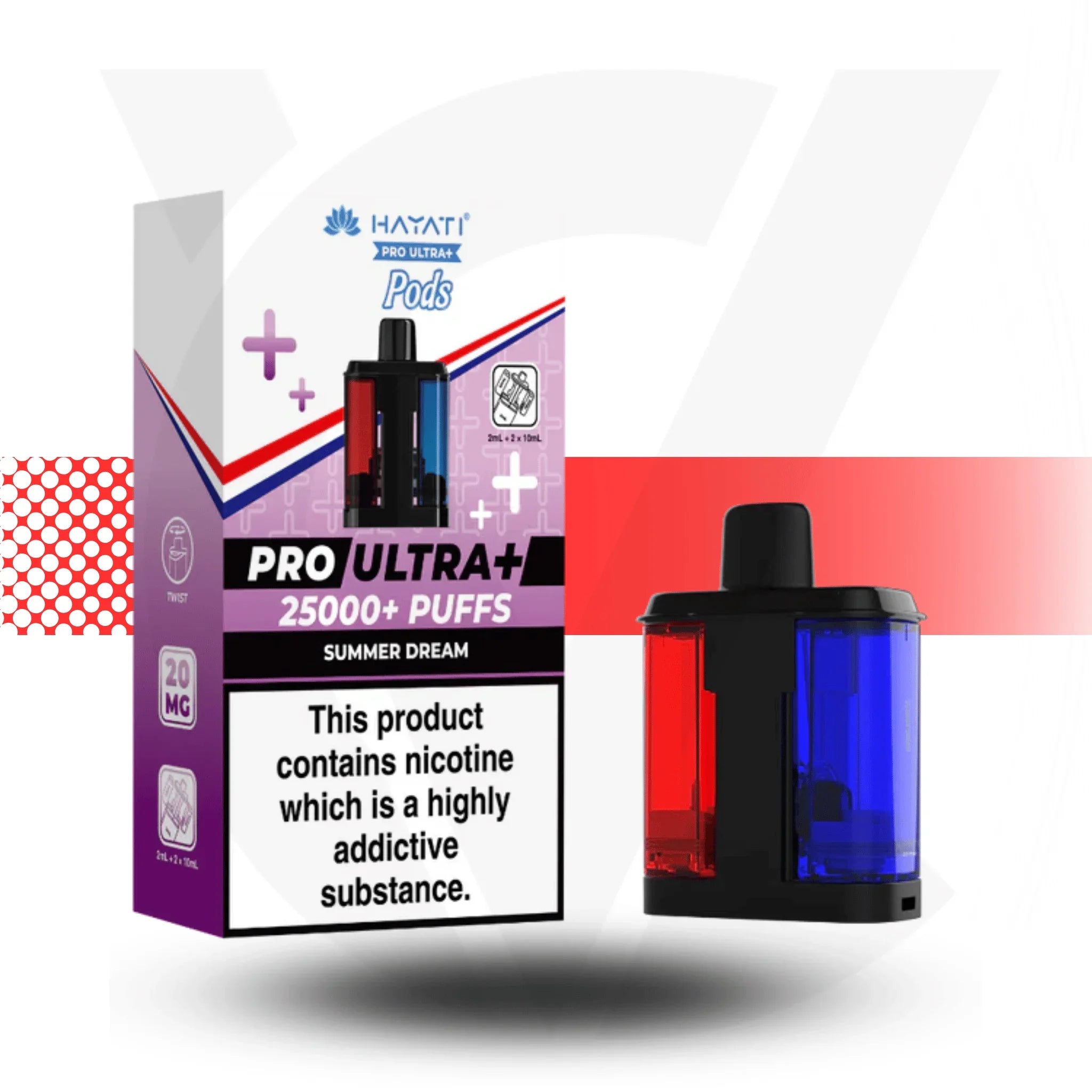 Hayati Pro Ultra Plus 25000 Summer Dream prefilled pods 20mg