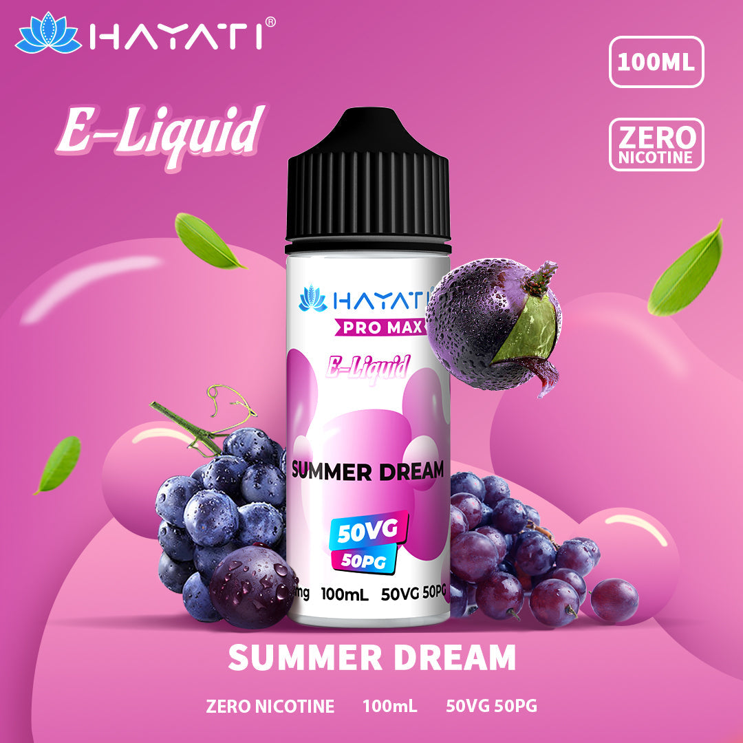 Hayati Pro Max Summer Dream 50/50 100ml shortfill e-liquid bottle