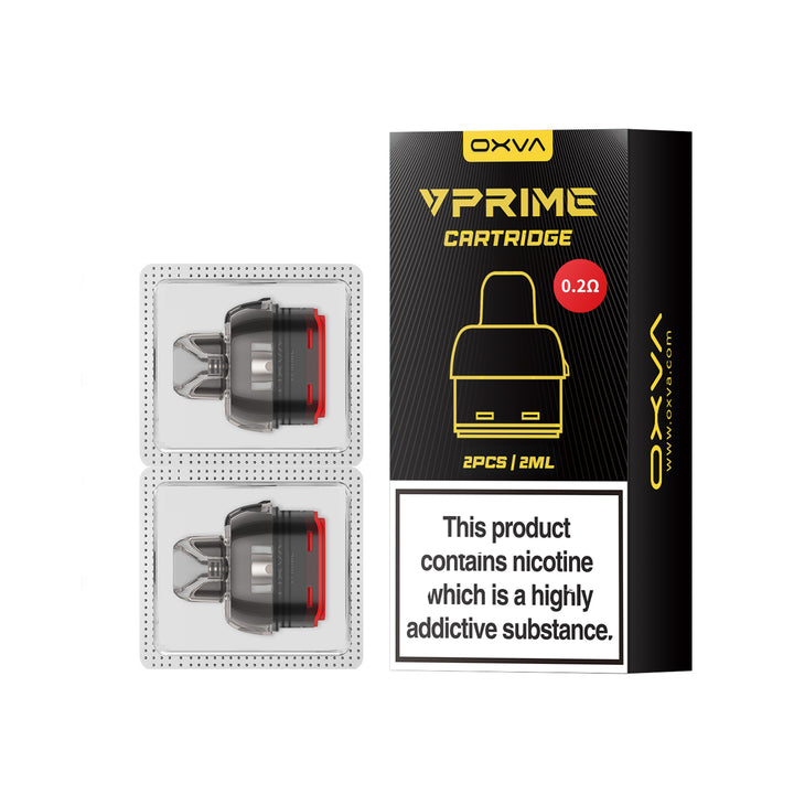 OXVA VPRIME 2ml replacement pods pack of two with retail box