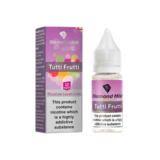 Diamond Mist Tutti Frutti e-liquid 10ml 12mg bottle