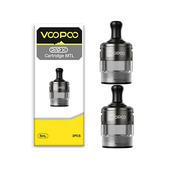 VOOPOO PnP-X XL 5ml Empty Replacement Pod Cartridges (Pack of 2) – MTL Grey shell · XL 5ml · Pack of 2