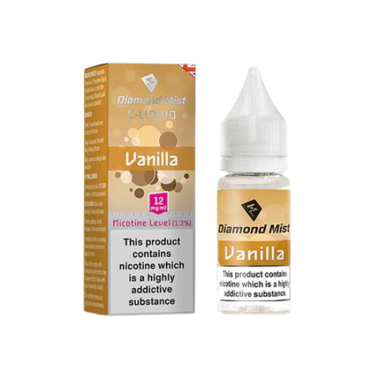 Diamond Mist Vanilla e-liquid 10ml 12mg bottle