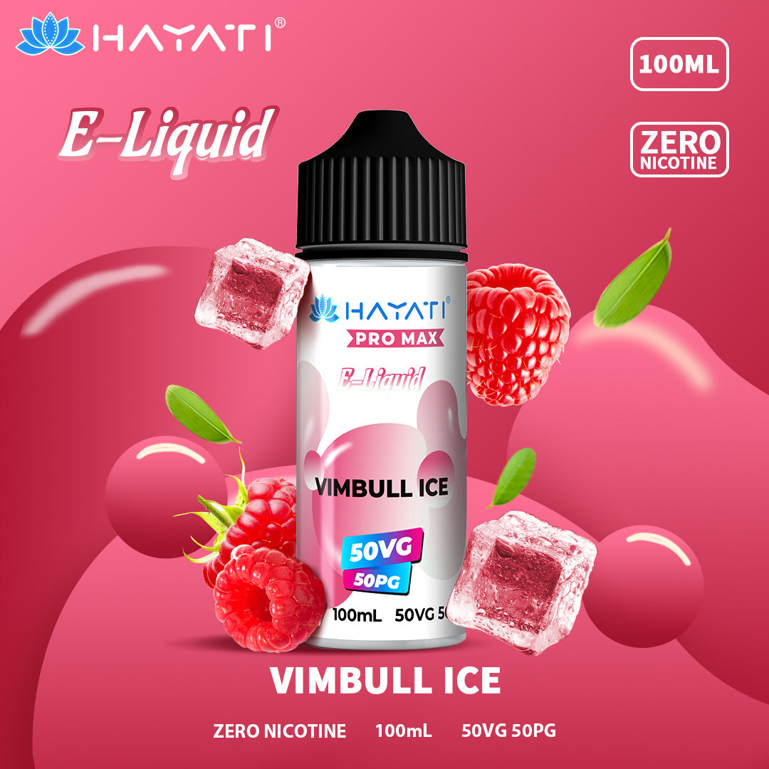 Hayati Pro Max Vimbull Ice 50/50 100ml shortfill e-liquid bottle