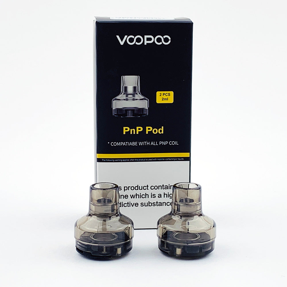 VOOPOO PnP Empty Replacement Pods 2ml for Drag X & Drag S (Pack of 2) product pack