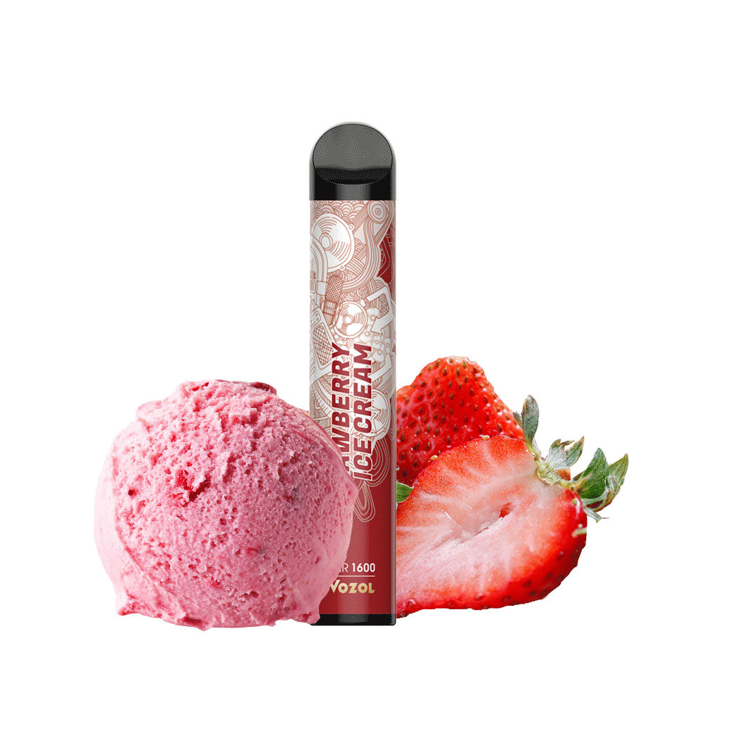 Vozol Bar 2200 Disposable Vape Device Strawberry Ice Cream - 2mg Vozol Bar 2200 Disposable Vape Device Strawberry Ice Cream - 2mg