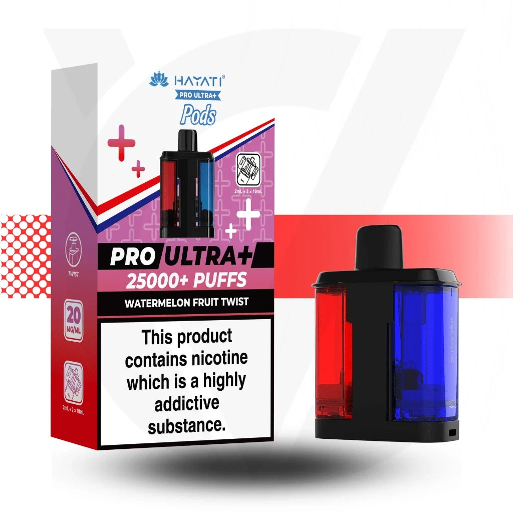 Hayati Pro Ultra Plus 25000 Watermelon Fruit Twist prefilled pods 20mg