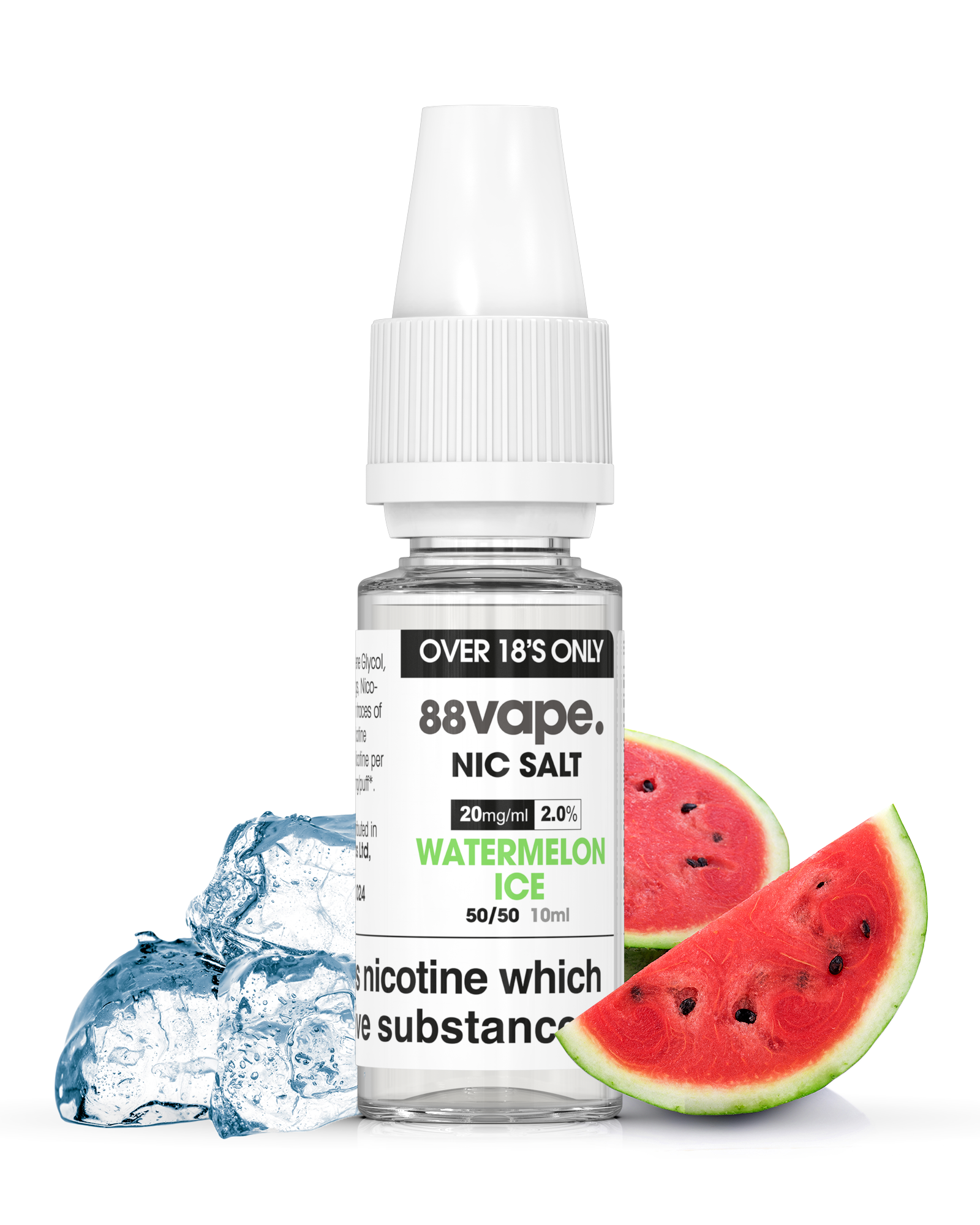 88Vape Watermelon Ice Nic Salt E-Liquid 10ml – 20mg