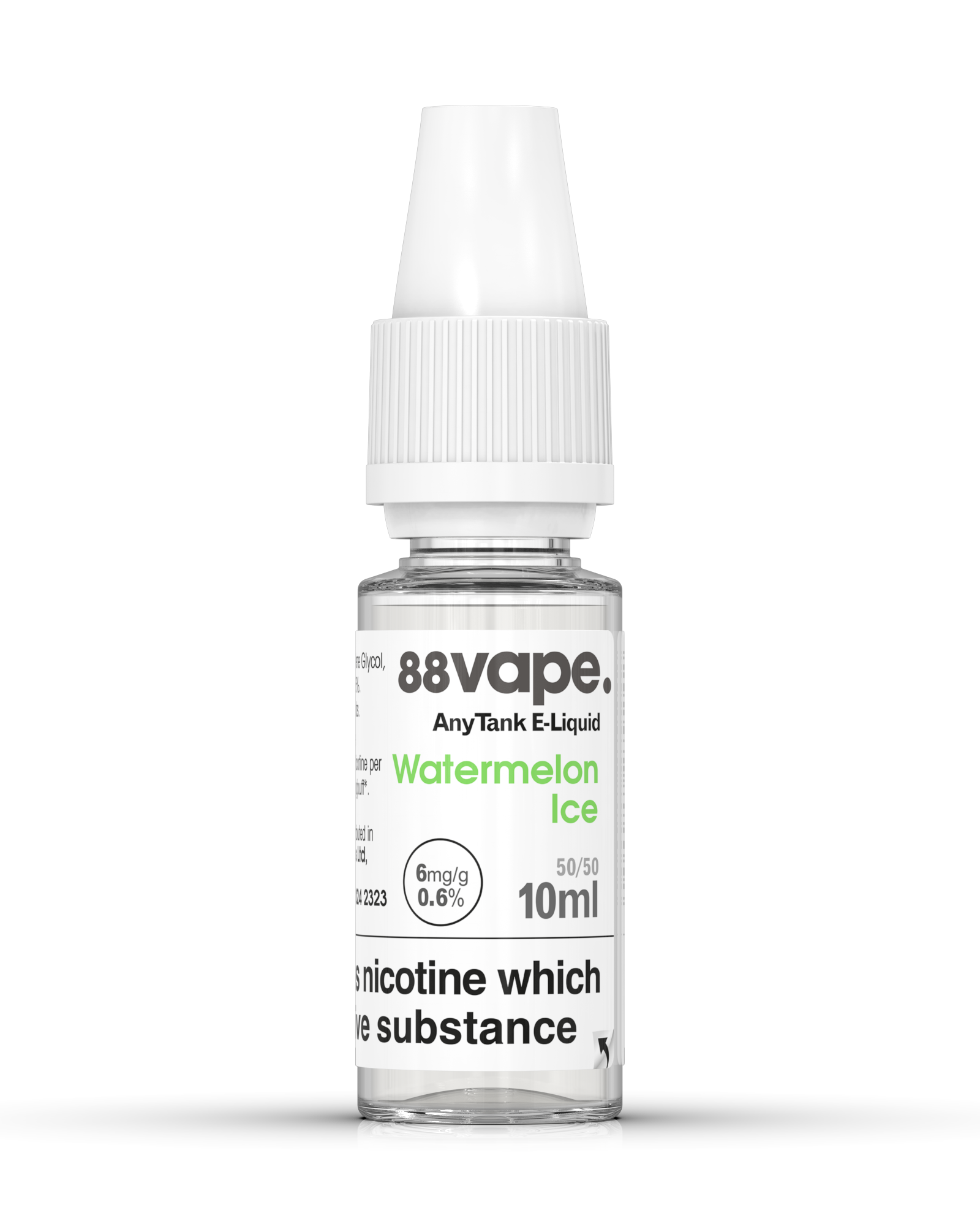 88Vape Watermelon Ice 6mg e-liquid 10ml bottle