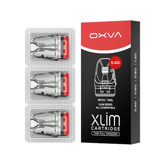 OXVA XLIM V3 XL 3ml Top-Fill Replacement Pods (Pack of 3) – V3 0.4Ω · XL 3ml · Pack of 3