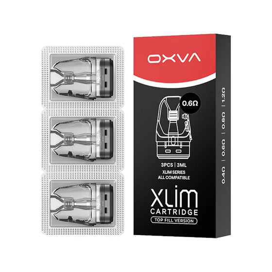 OXVA XLIM V3 XL 3ml Top-Fill Replacement Pods (Pack of 3) – V3 0.6Ω · XL 3ml · Pack of 3