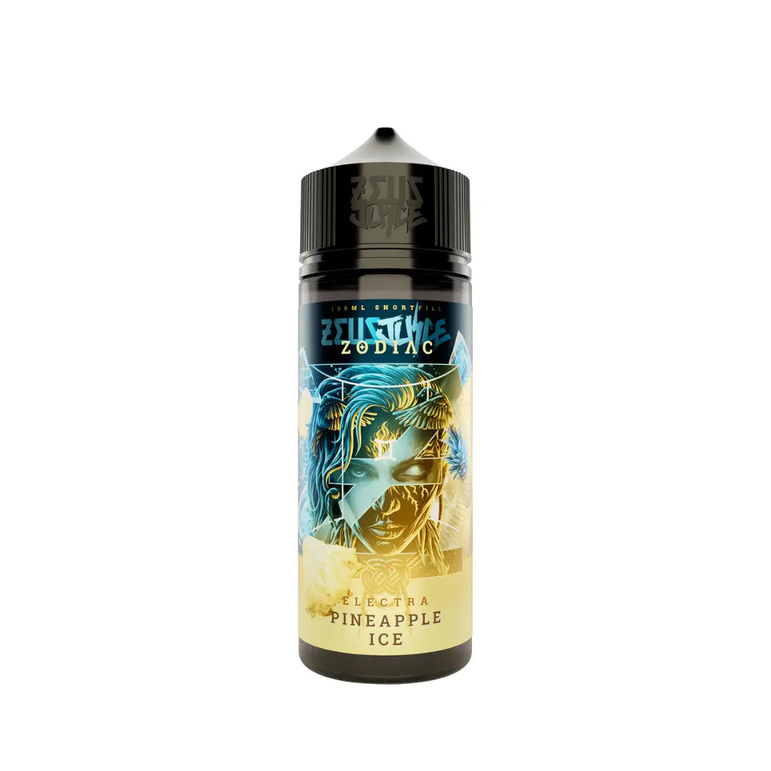 Zeus Juice Zodiac Electra Pineapple Ice 100ml shortfill e-liquid bottle – 0mg