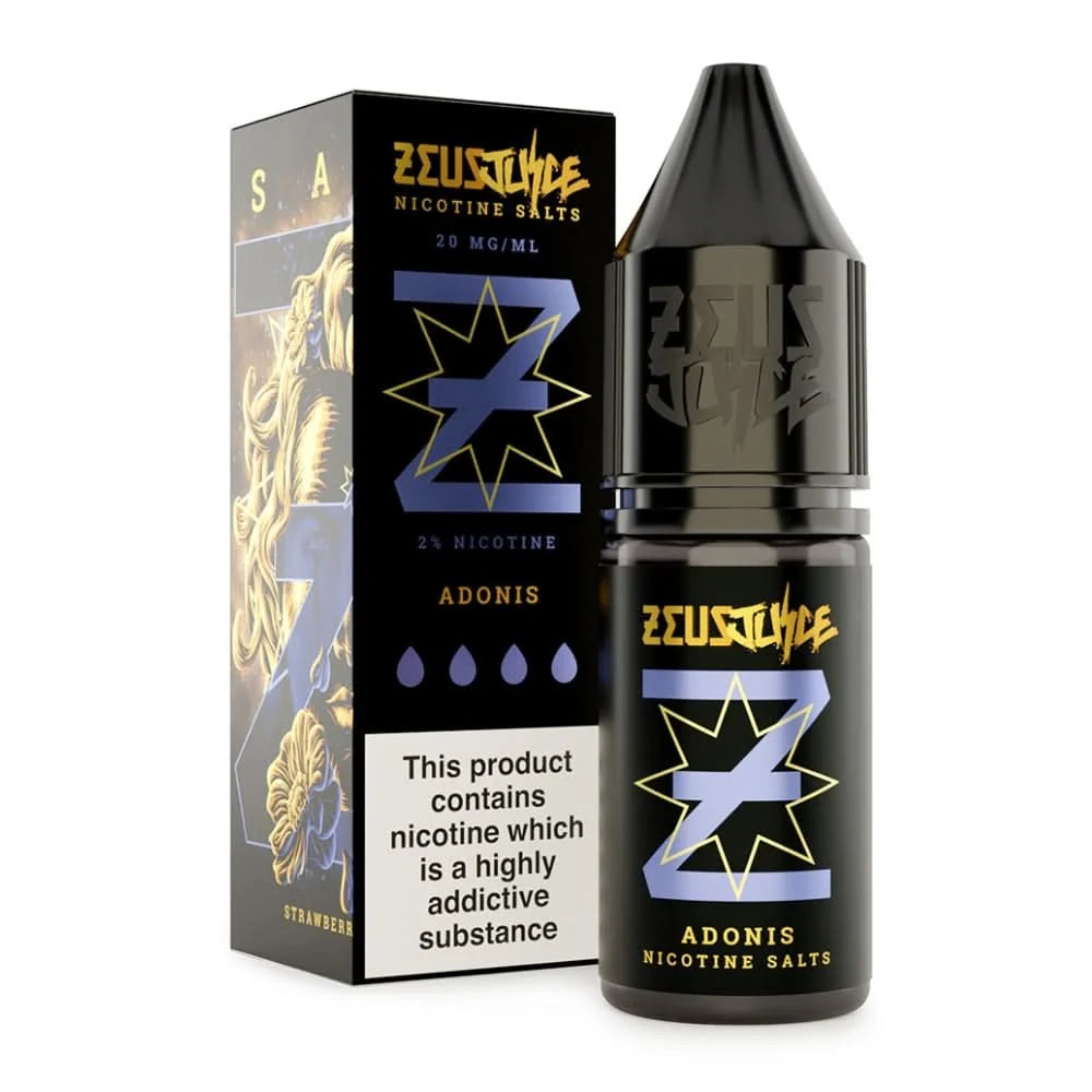 Zeus Juice Adonis 10mg nic salt e-liquid 10ml bottle